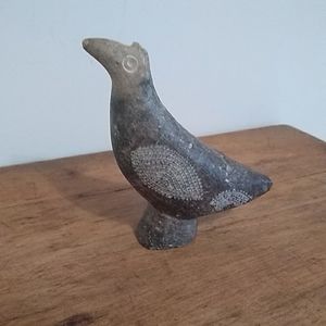 Canadian Aboriginal Soapstone Bird Carving